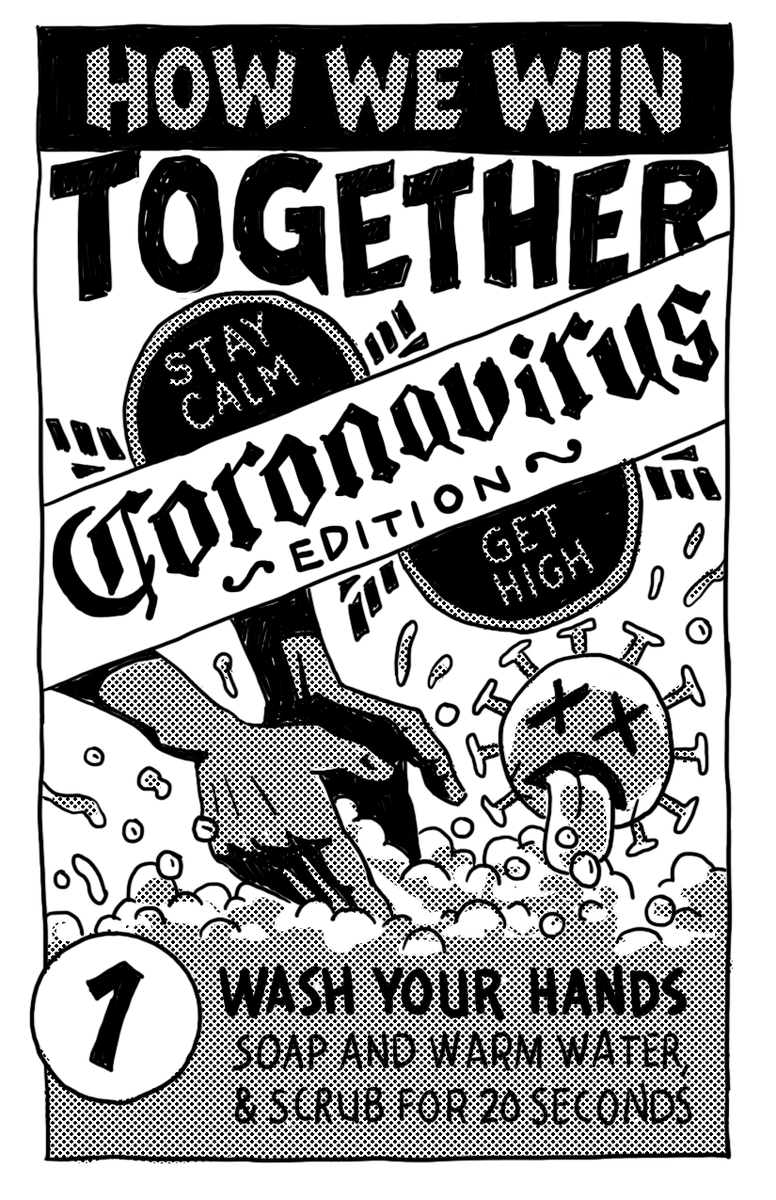 nabarund's tweet photo. Fresh #HarmReduction client-oriented comic for #COVID19 dropping now:
https://t.co/e2dxNzrCc1
Free 1-page b&amp;w printout for kits.
Based on Urban Survivors Union national conversation in March Thx @WeezieBeale @markkinzly1 @PhraMedia 
Drawn by @brittainpeck 

HT: Mission Mini-Comix https://t.co/fSMlq9bVM1