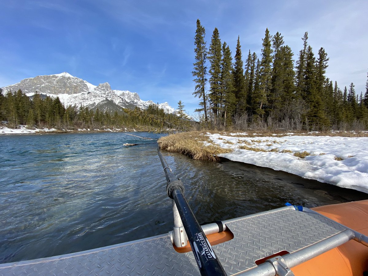 Did some outside time this morning. Social Distancing at its finest. Wishing everyone a safe and healthy Easter weekend! #canmore #canmorerafttours #Easter2020 #coronavirus #floatingcanmore #RAFT <a href="/TravelAlberta/">Travel Alberta</a> <a href="/TourismCanmore/">Tourism Canmore Kananaskis</a>