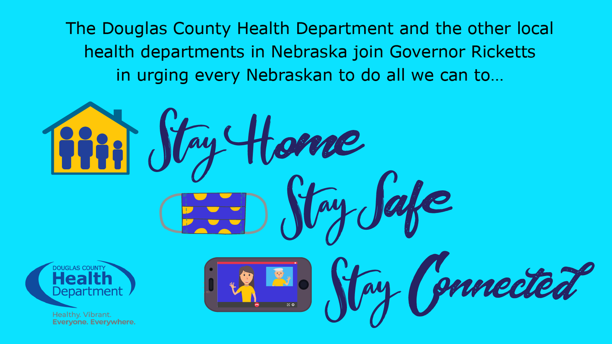 HealthDouglasCo's tweet photo. Planning a family gathering? Consider a virtual dinner. Please don’t mix households. We can beat COVID-19 if everyone works together. NECOVID19 #FlattentheCurve #TGIF #FriYay @NEDHHS @DCEMA_Nebraska @omaha_scanner @OmahaPolice @OmahaFireDept https://t.co/d0U9r8HEBW