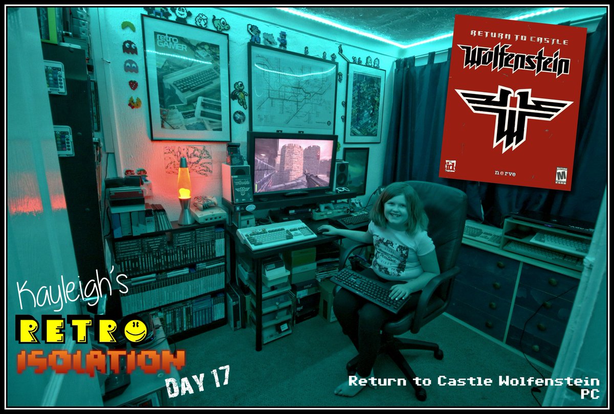 RetroTrekkieDad's tweet photo. Kayleigh's Retro Isolation - Day 17
Thursday 9th April 2020

Return to Castle Wolfenstein for PC

"Best game so far, especially because Dad put the cheats on for me! 9½ / 10" - Kayleigh #isitretro #retroish #retrogaming #isolationlife #wolfenstein #classic https://t.co/0V8ilzlMA9