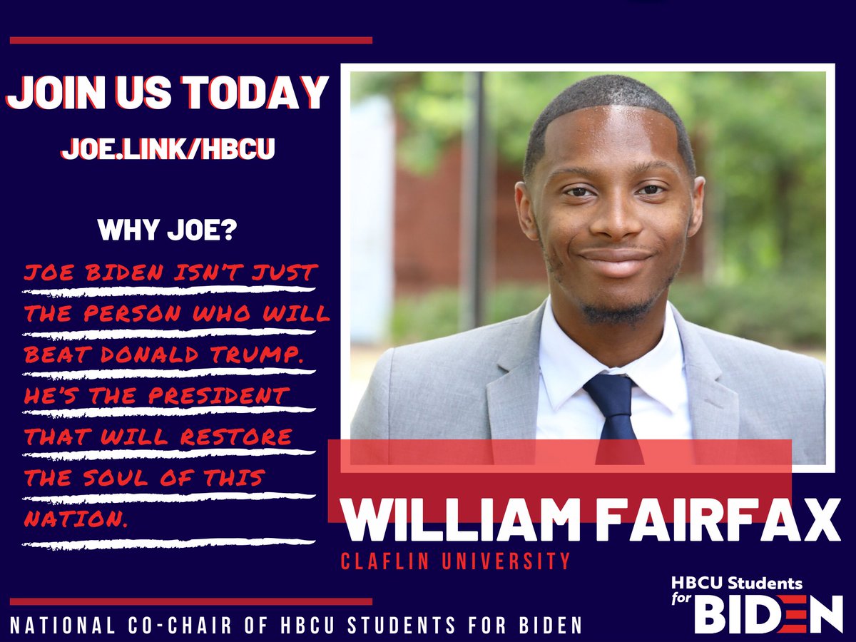 BidenHbcu's tweet photo. Here are our Co-Chairs for HBCU Students for Biden! https://t.co/Clqm6YsBg7