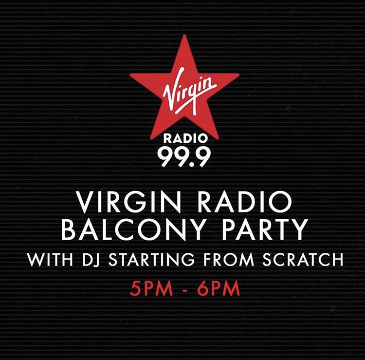 VirginRadioTO's tweet photo. The Virgin Radio #BalconyParty is ON!!! Tweet us a photo of you enjoying the vibes on your balcony or patio - @DamesNellas https://t.co/ZTkW3WDKj1