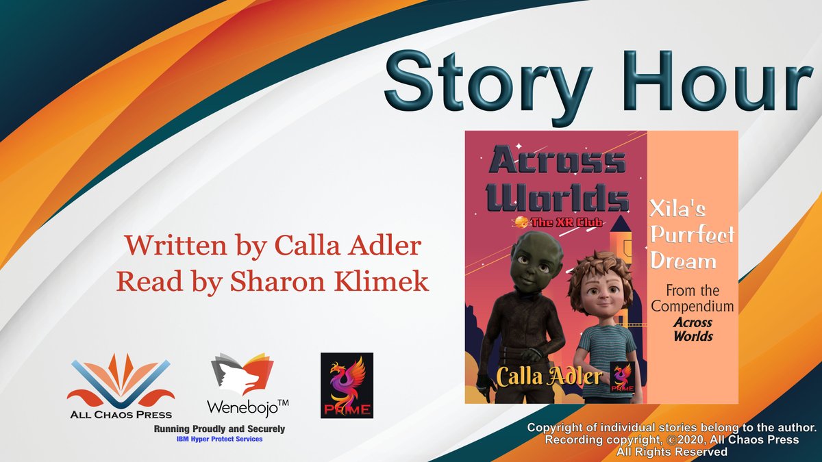 TakiDrake's tweet photo. Featured this week on #ACP #PhoenixStoryHour was my friend, Calla Adler's story, Xila's Purrfect Dream. A fun adventure with an alien boy, it can be played for free on #Wenebojo! More tales from our #Storytellers coming next Wed! https://t.co/G2L1CxeFDU https://t.co/cix88kjnDV https://t.co/4sneSB9IWt