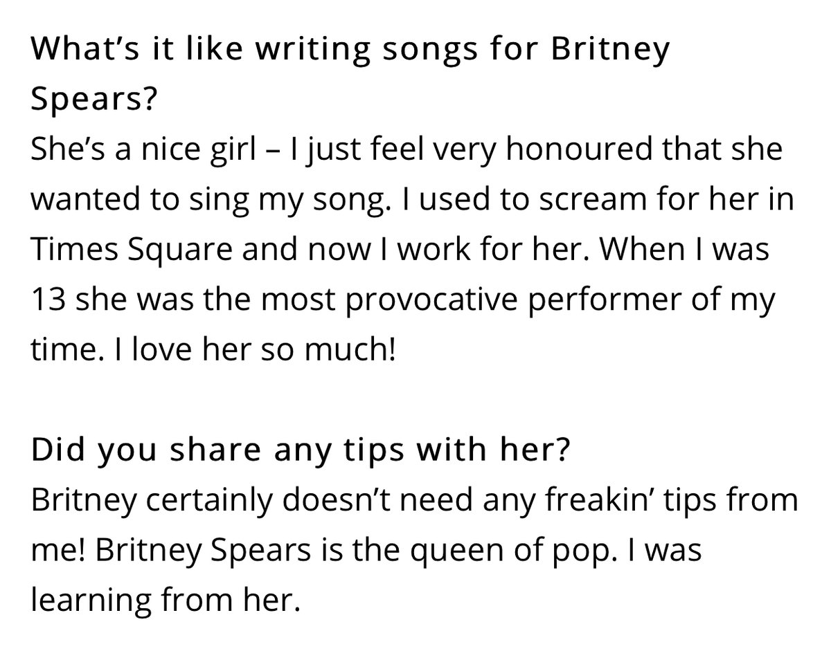 Lady Gaga grew up idolizing Britney and has continued to show her love through the years. "Britney Spears doesn't need any freakin' tips from me. She's the queen of pop. I was learning from her."