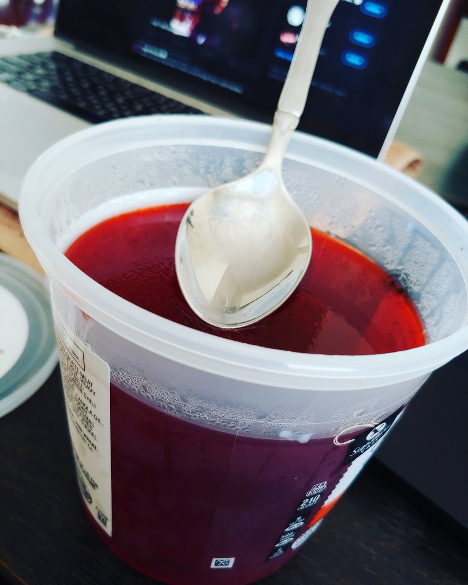 Cherry jello  #shot" for one. Yeah I said ONE...  #DJM.Perfect after a day manually coding 10 website stories and a landing page since the CMS is "interesting."  #JournoLife