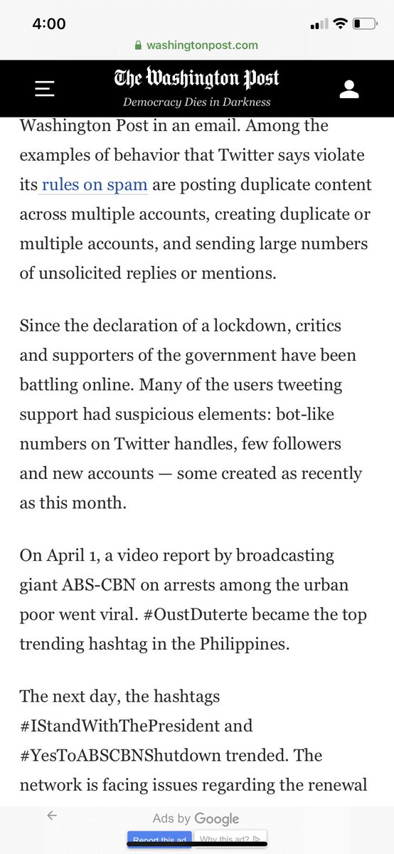 TishaCM's tweet photo. Who’s gaming Twitter?

How do we know that these suspended Twitter accounts were not created and deployed by the opposition.They know the tricks of the trade so well. They could be projecting them to Duterte’s camp to discredit the govt, confuse &amp; divide its organic support base. https://t.co/SNlSns743D