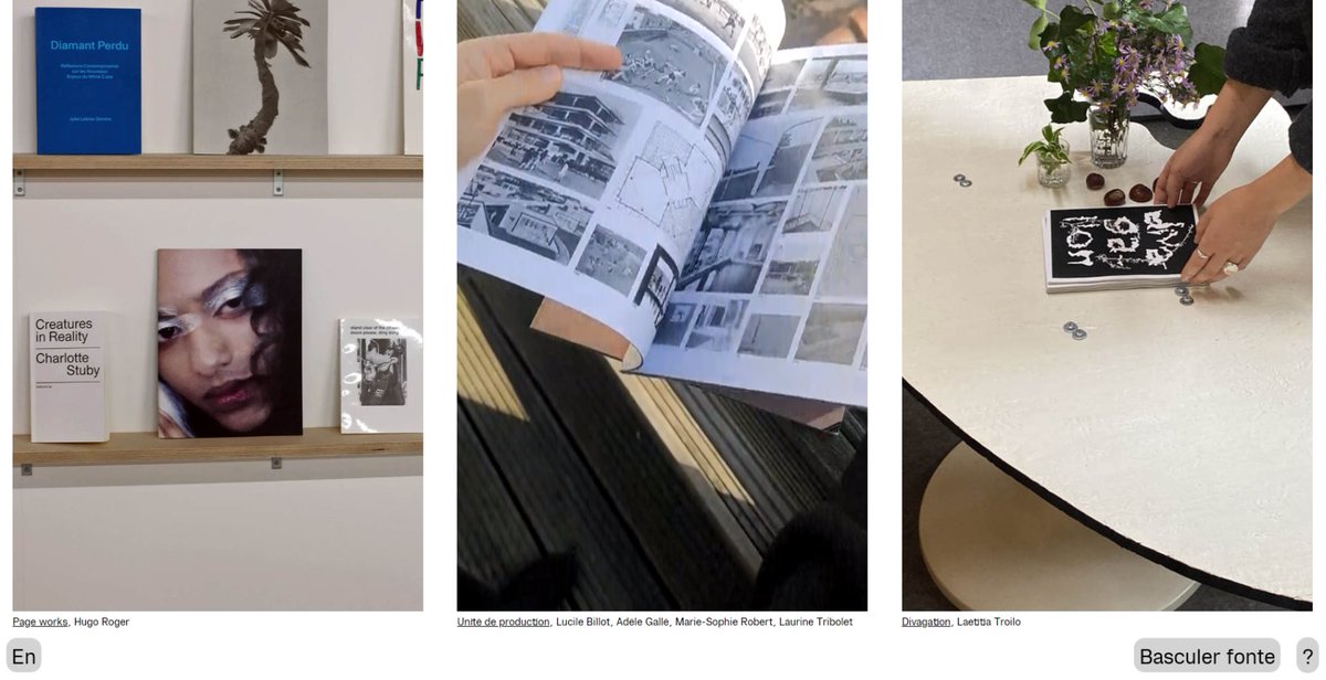 No open doors this year for the #typography department at La Cambre, Brussels, but an immersive page with 30+ videos.
Pas de portes ouvertes cette année pour l'atelier de #typographie à la Cambre mais une page immersive avec une trentaine de vidéos.
lacambretypo.be/visite-au-loin/