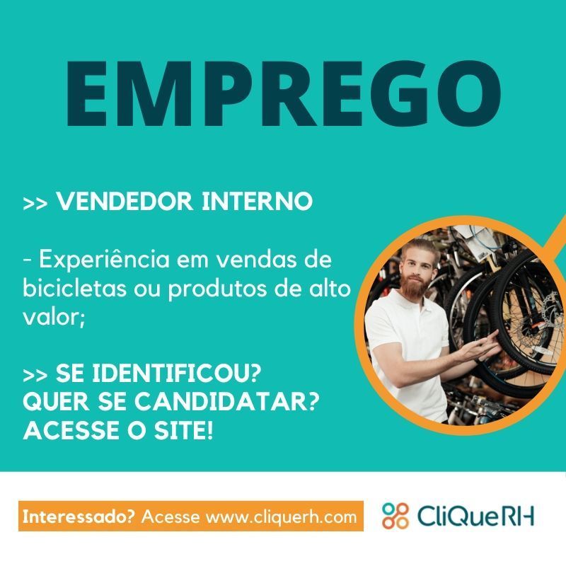 CliqueRH's tweet photo. 💡 O P O R T U N I D A D E 💡

💻 Quer se candidatar? Gostou da oportunidades? 
💻 Acesse https://t.co/vPB3mmA8b0
💻 Envie seu currículo GRATUITAMENTE! https://t.co/UFam0mwmAl