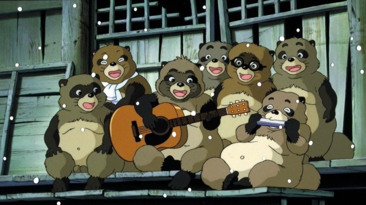 This thread brought to you by my yearly rewatch of Pom Poko. Please watch Pom Poko, it's an absolute classic.