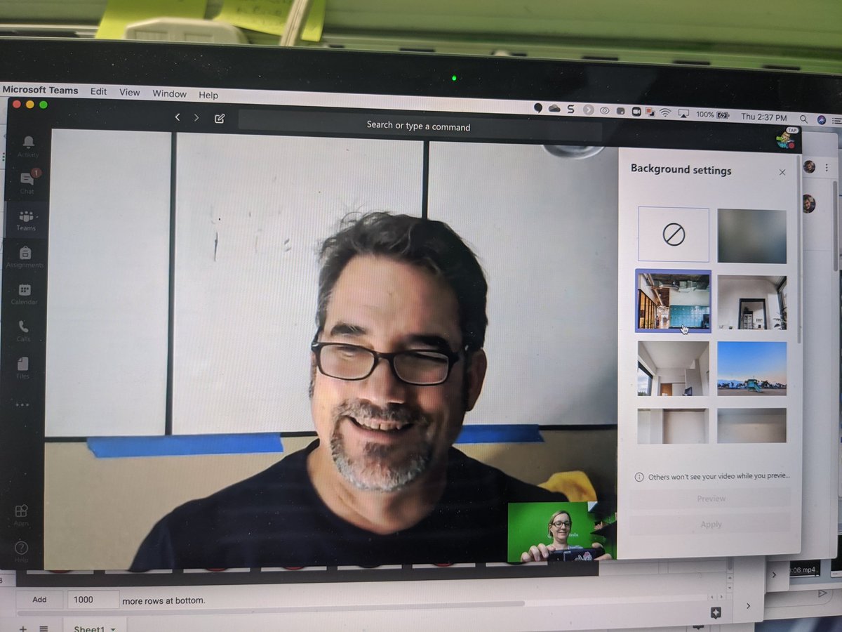 alicekeeler's tweet image. Omg! Today Teams Meeting now lets me go beyond blur my background :). Yay new toys! 
I love @MicrosoftTeams video meetings.