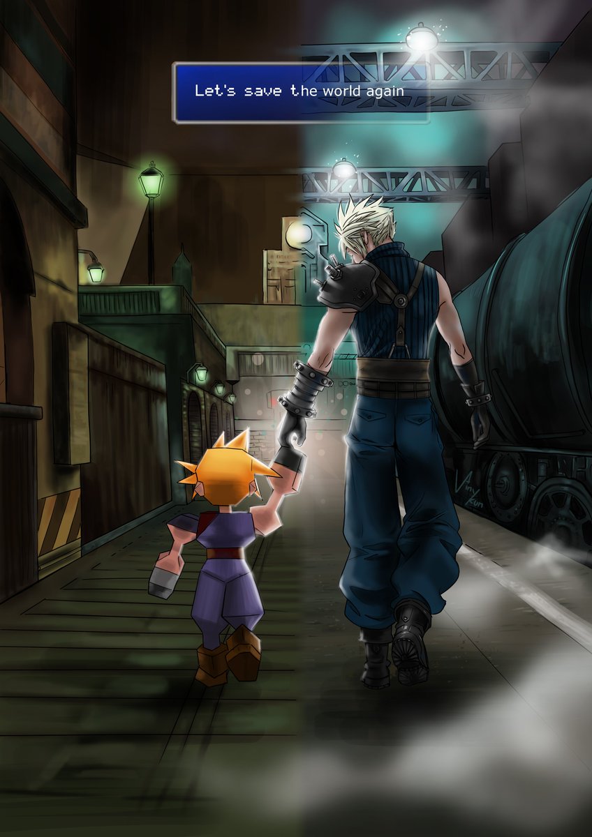 The remake is here and it was important for me to immortalize this moment by drawing! I started to draw mostly with this game and all these years it continued to inspire me! Have a nice game everyone! #FinalFantasyVIIRemake #FinalFantasyVII #SquareEnix