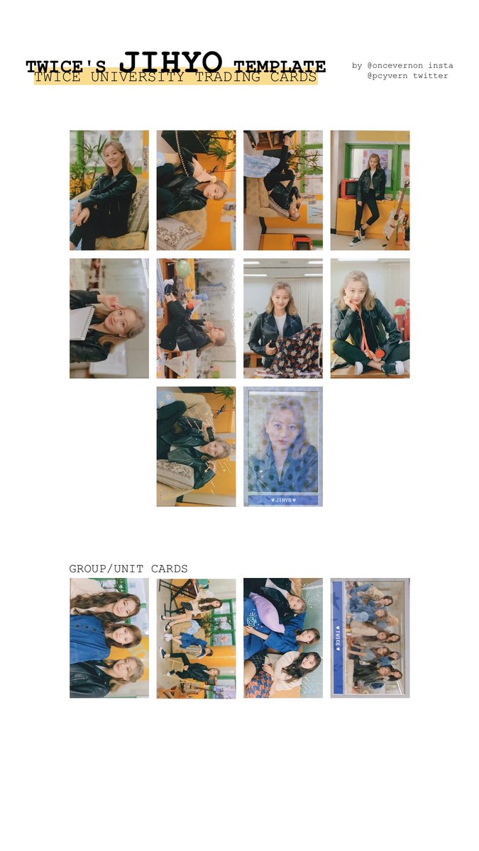 twice university fashion club trading card templates!!! all members as usual are on my google drive at  http://bit.ly/oncevernon  !!!