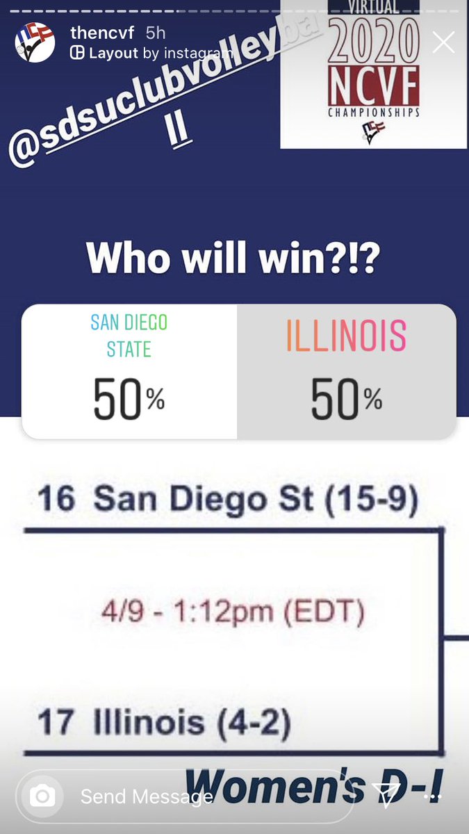 Please vote on NCVF’s Instagram story to help us advance in virtual Nattys! San Diego has nice weather during their quarantine so we deserve this. instagram.com/thencvf?igshid…
