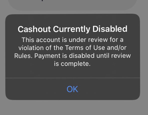 A_Vintners_Tale's tweet photo. @hqtrivia Here’s the crazy error message I get. https://t.co/D0VIjy77Sh