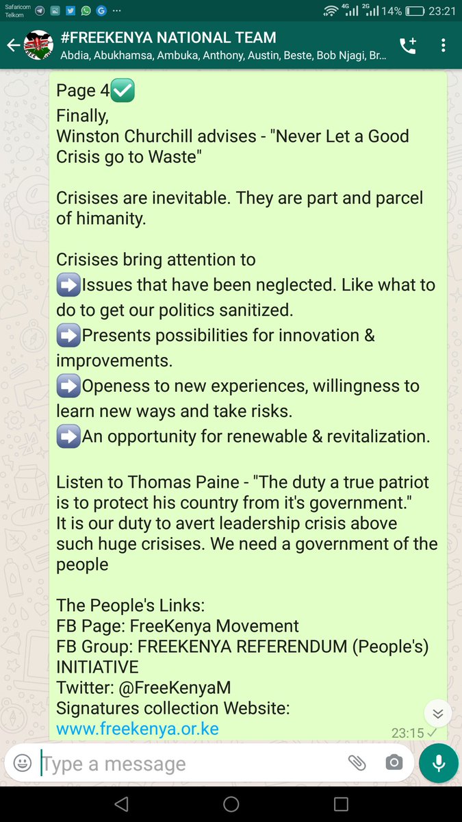oyookraft's tweet photo. #SpreadTheChangeChallenge 
Download this pixs, save, sign #FreeKenya initiative. Share with 100 of your contacts We have a week. Use the two hastags...
@Eddie_blacklist @nosimkad @SHEIKH_KEN @SDowllar @FreekenyaM @WanjikuRevolt @WanjikuKenya @RedVestsProtest @Ghettoq53463759 https://t.co/IeKl6eJyVC