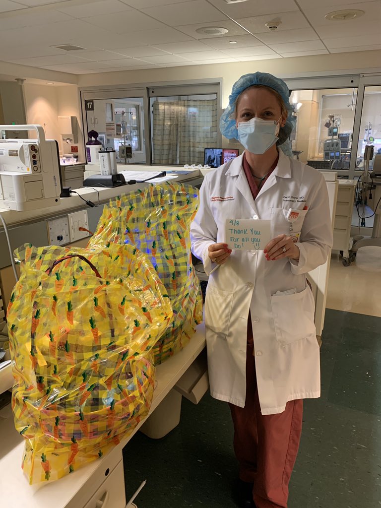ICU team at NYP in Westchester NY loving the treats!