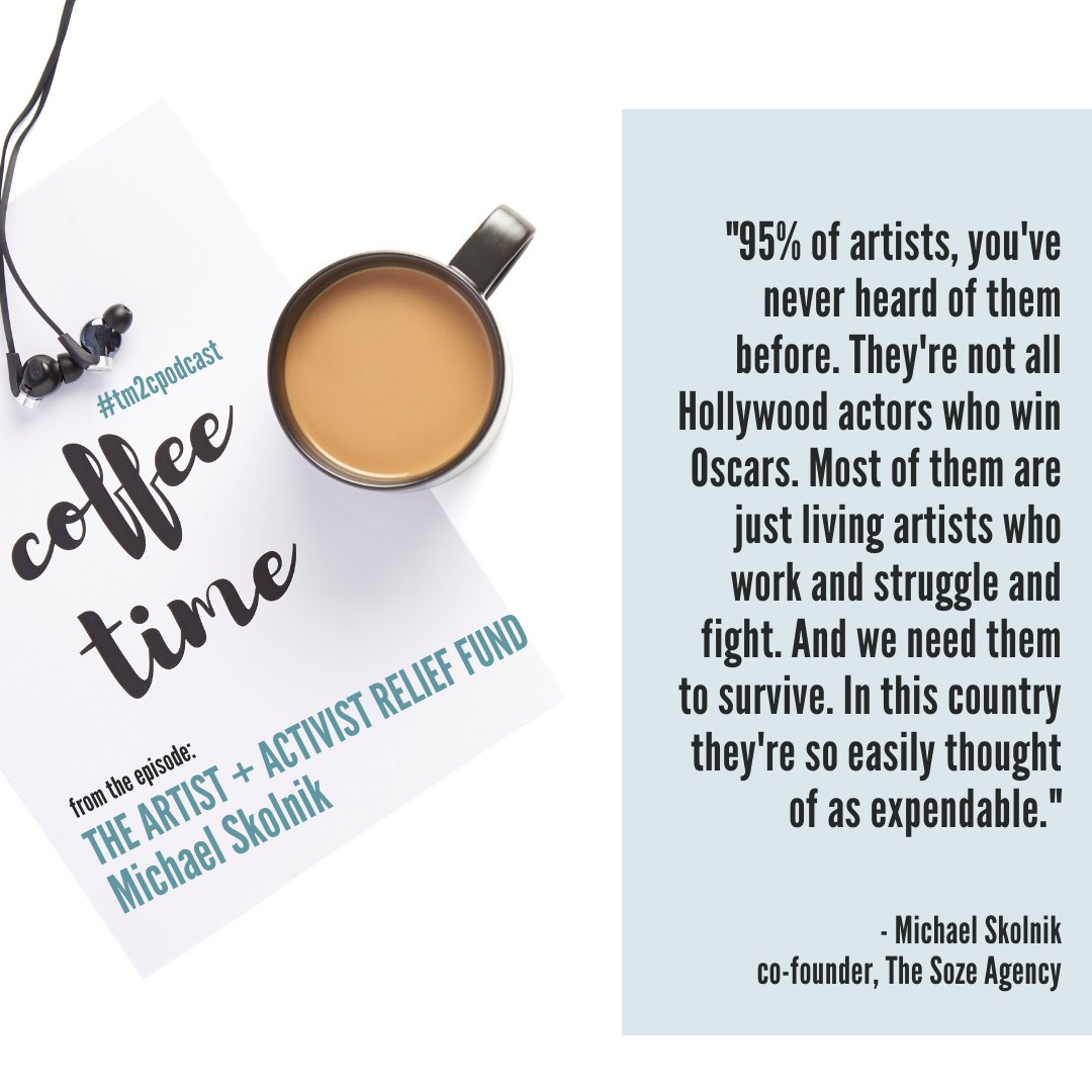 📣📣📣 for the folks in the back...

r u 🎧?
☕️ link.chtbl.com/michael-skolnik
The Artist + Activist Relief Fund
with <a href="/MichaelSkolnik/">Michael Skolnik</a> of <a href="/WeAreSoze/">The Soze Agency</a>