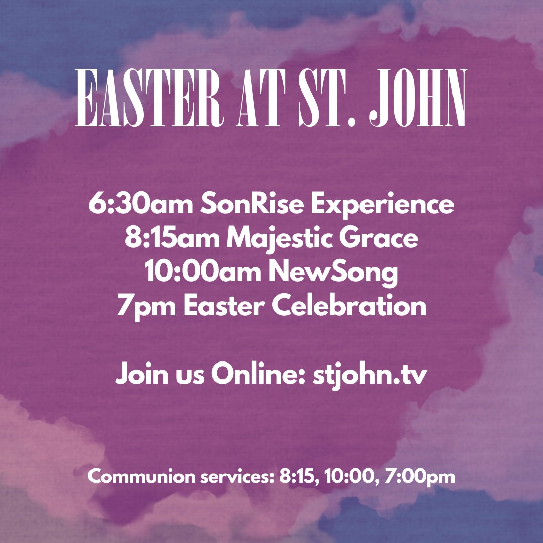 stjcypress's tweet photo. All the times and info available at https://t.co/SoGSJbyTFY 🐣 We can't wait to celebrate Easter with you! https://t.co/4UkW7tpd3Q