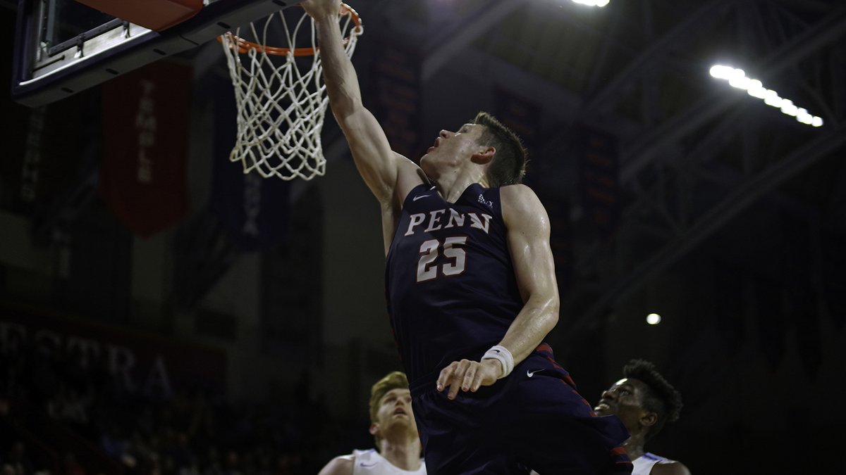PennMBB's tweet photo. Just 3⃣4⃣ days since AJ Brodeur's final game in which he...

*Broke program records for career points (which had stood since 1953), blocked shots, games played and started

*Became the first Penn player with a triple-double (21/10/10)

Anyone out there have a better sendoff? #TBT https://t.co/ZhN1nD792m