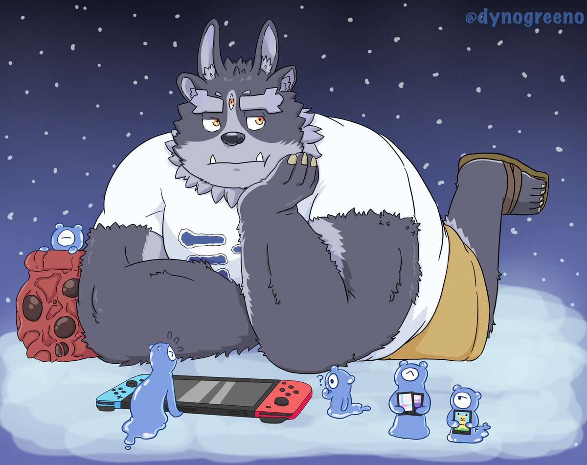 DynoGreeno's tweet photo. Tsathoggua’s socially distancing himself, just like what y’all should be doing. #4JHApp #housamo https://t.co/0jJsOLryi3