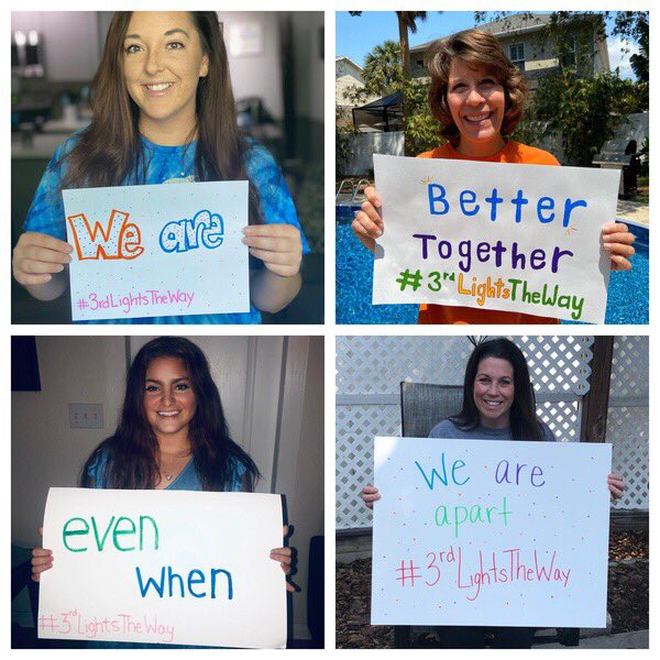 We love and miss each and everyone of you!! #3rdLightsTheWay #BetterTogether