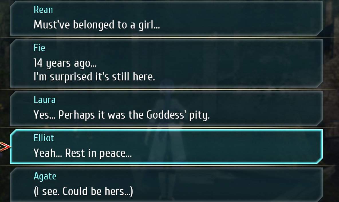 Oh thank you Aidios, everyone got brutally killed but the bracelet survived at least   #TrailsofColdSteelIII