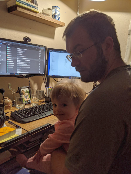 hcss's tweet photo. It's bring your kids to work day (every day). #workfromhome #socialdistancing #insidehcss https://t.co/q8ah6GWM9f