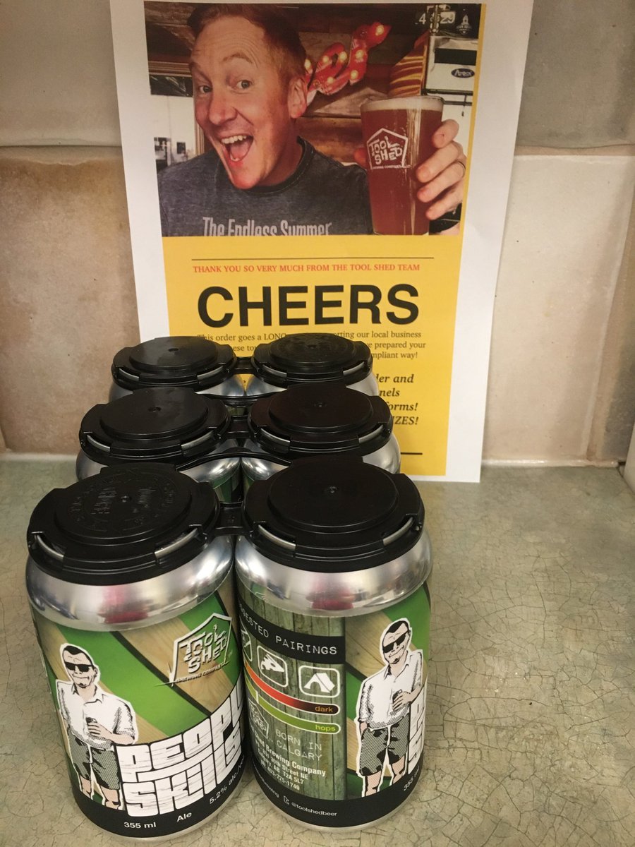 KFishTales's tweet photo. Whoo hoo!! Thanks for the delivery @ToolShedBeer -just in time for #easterisolation #yyc #supportlocal https://t.co/sEYzVChY9S
