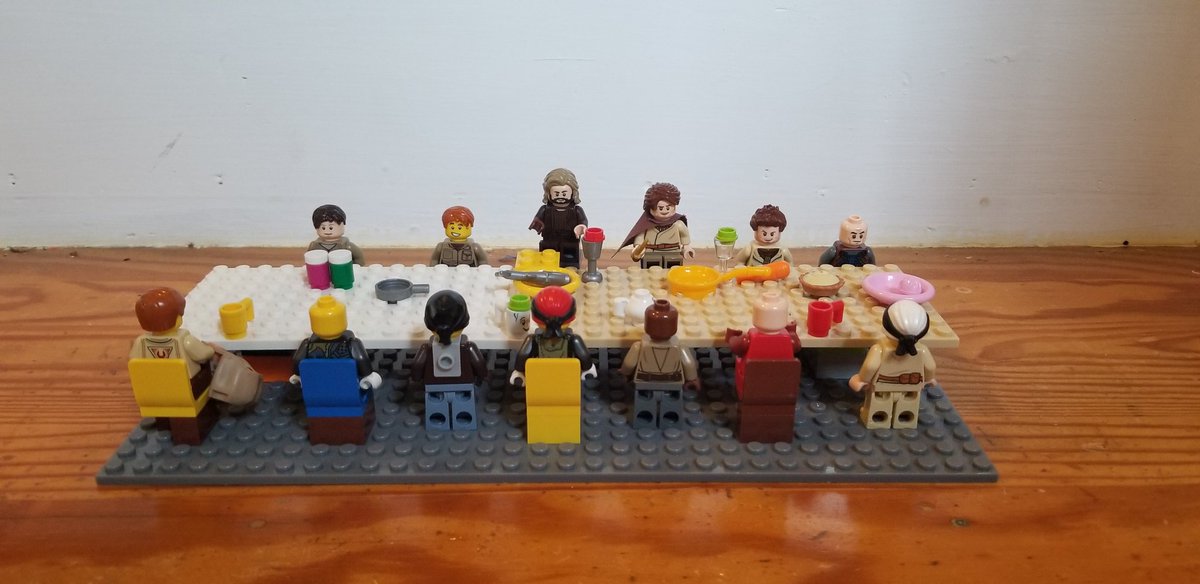 Thefishofthree's tweet image. Holy Thursday, LEGO style. #holyweek #lastsupper