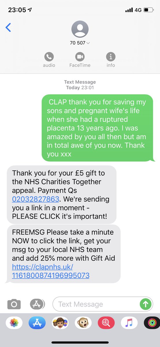 danielcoffer's tweet photo. Text CLAP and then your personal message to 70507 to give £5 to the official NHS charity. Here is my thank you to the staff that helped me

#OneMillionClaps https://t.co/tErkl9HSCZ