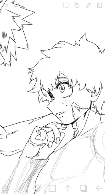 Deku's hard to draw hmm ? 