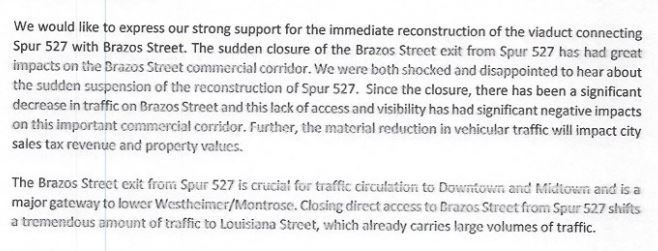 Is this what he means by “consensus”? Residents in Montrose and Midtown shared emails with me that show identical language asking  @HouPublicWorks to “move forward.” Is this four opinions, or one?