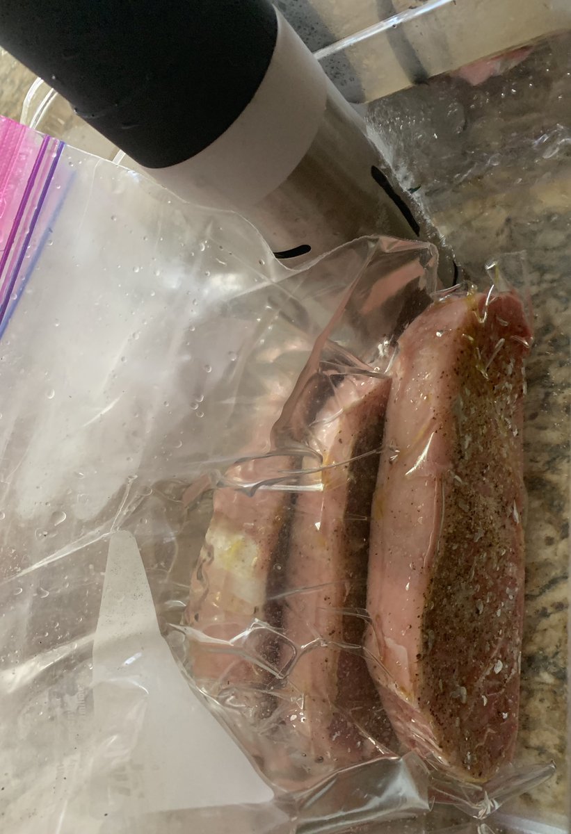 As a steak snob, I only grill my steaks. But tonight, I’m giving sous vide prime strips a shot. Will update later: