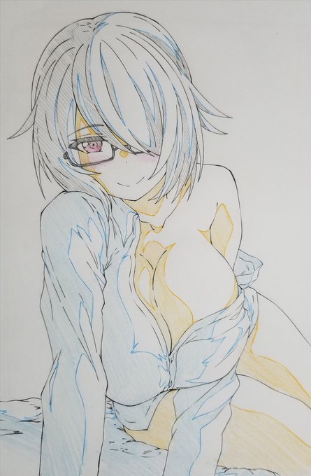 前にサ胸で見た音霊魂子ちゃんの
はだけYシャツがエロかったので…つい……
やっぱり巨乳とYシャツって良いですよね(*'∀`*) 