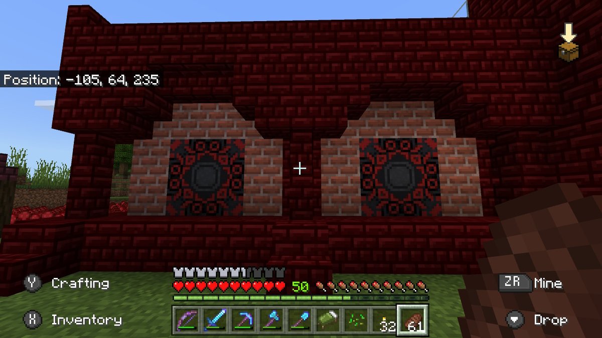 Minecraft Nether Brick House