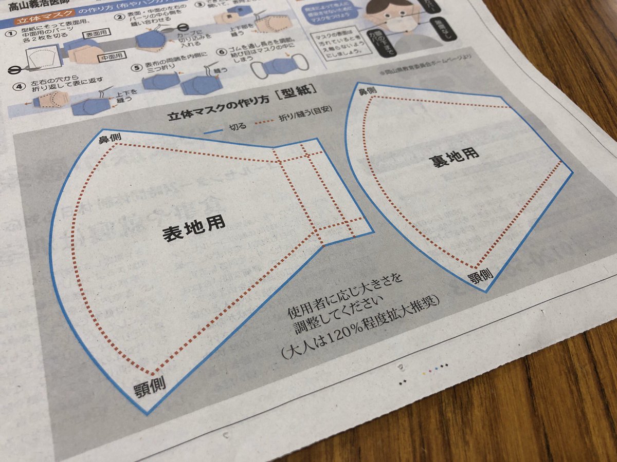 面 マスク 作り方 新型コロナ 手作りマスクの作り方 動画あり 美作市ホームページ