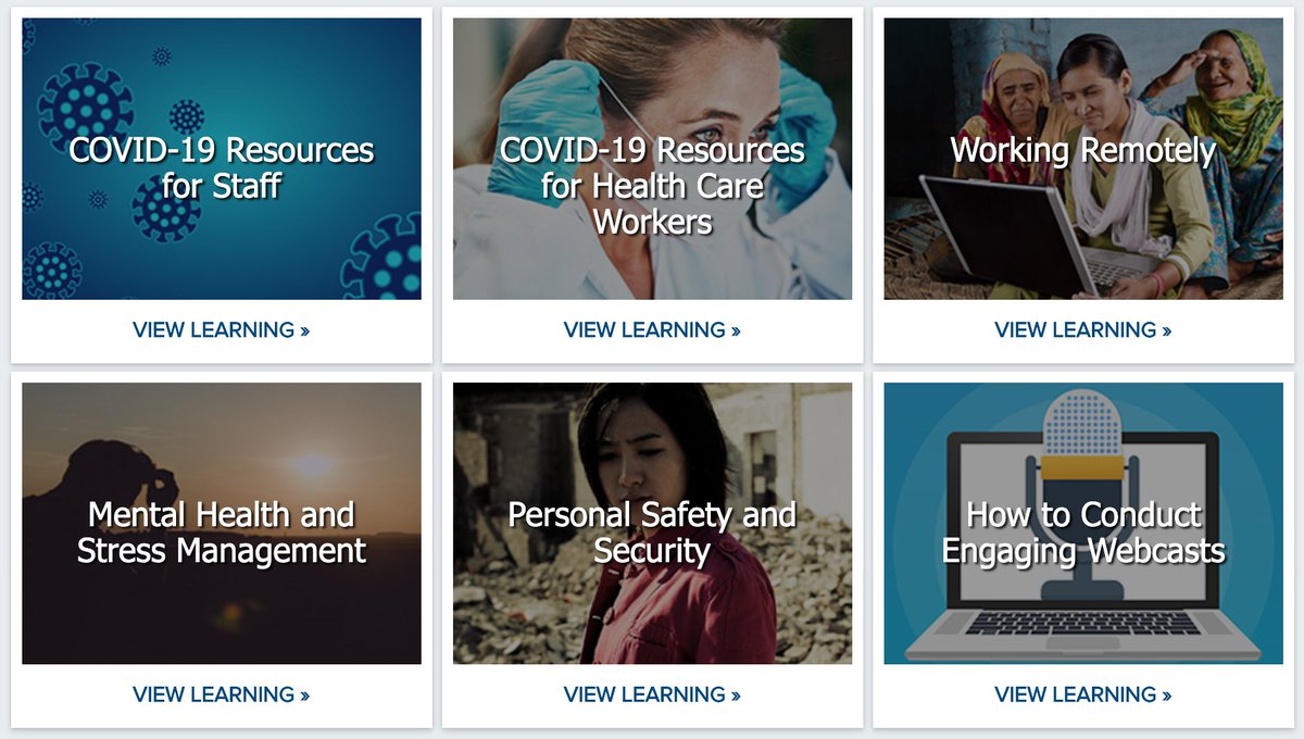 CSODFoundation's tweet image. The @CSODFoundation team has developed new content to help @DisasterReady and @NonprofitReady learners make sense of COVID-19, manage stress, and develop key skills like fundraising in a crisis. Much of the same content was added to #CornerstoneCares.