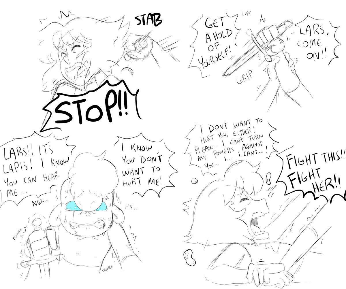 (1/3, rest in replies) This was a concept I'm working on for Larzuli AU...big spoilers but its not 100% canon SO its ok I guess!! 

CW for violence and blood 