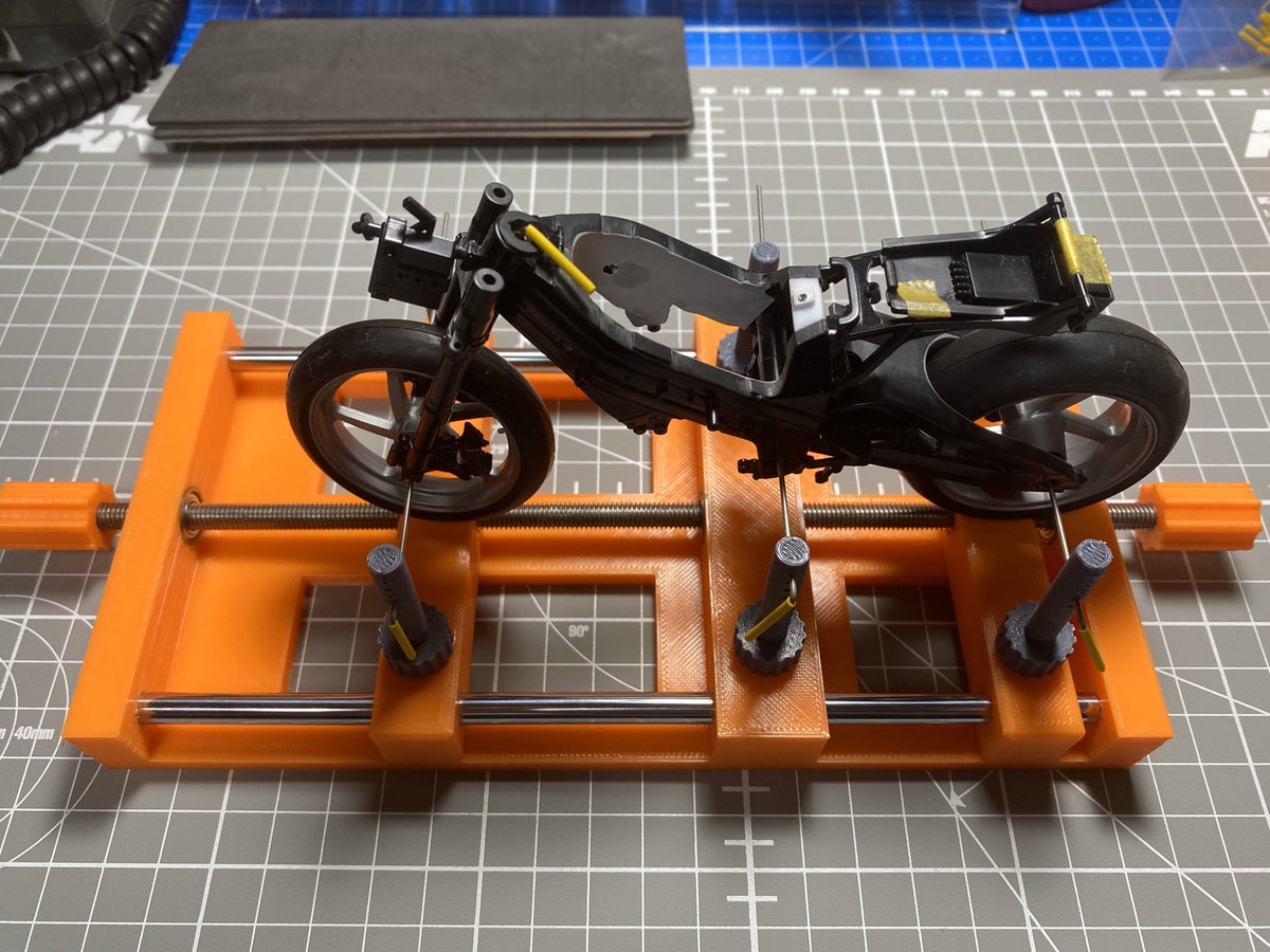 root3p's tweet image. 멀티 지그를 만들어 봤습니다.  바이크. 자동차. 비행기. 함선에 다 사용 가능 합니다.