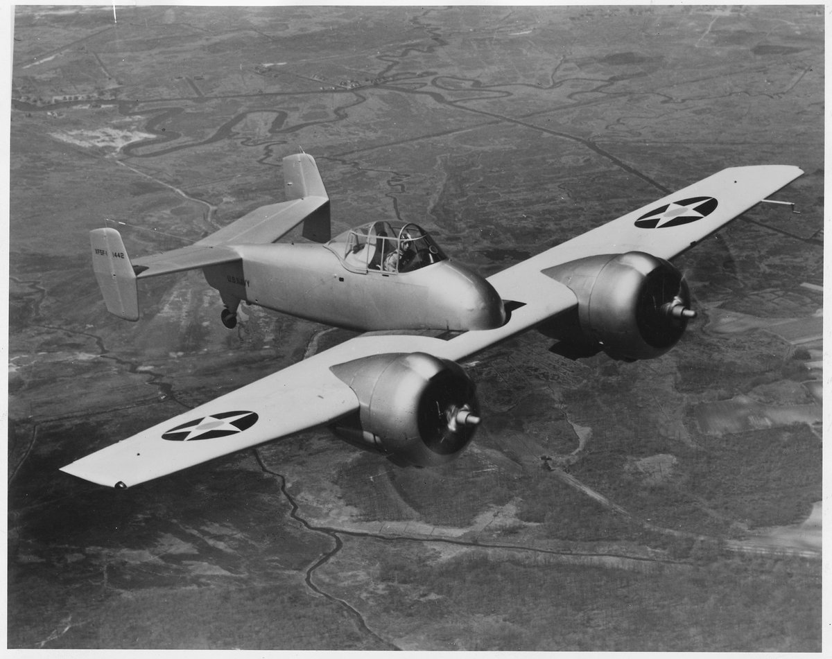 A could of been from the intra-war period. The Grumman XF5F. It was supposed to compete to fill requirement SD112-14. Which was supposed to be effectively point defense fighter that could climb and meet bombers at 20k ft in a quick climb. Interestingly SD112-13 leads to F4U & F4F