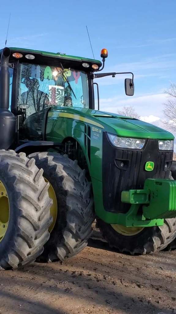 mikepearson89's tweet photo. Couldn’t give my youngest son a birthday party so we made a tractor parade for his first birthday #happybirthdaycharlie #allfarmboyshere with ⁦@j9mariet⁩  ⁦@Pearson_farms⁩ https://t.co/LcjkQMbFEJ