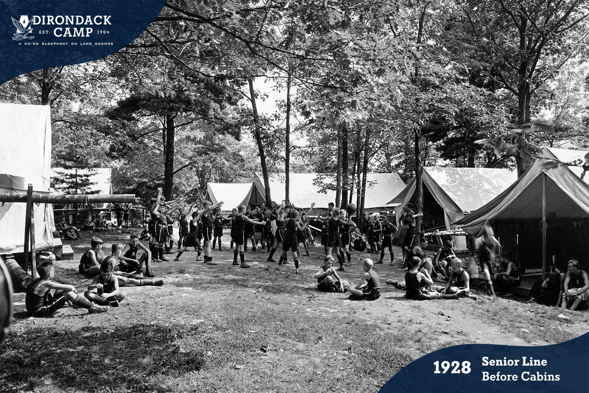 adirondackcamp's tweet photo. TBT: Vintage photos of camp from the 1920s! The dining hall, canoeing, war canoes, and the senior boys' line before cabins! #throwbackthursday #tbt #adirondackcamp #summercamp #stayhometocomehome #cabins #rustic #camp #lakegeorge #cabin #1920s #vintage #adk https://t.co/vm0CJiR2sy