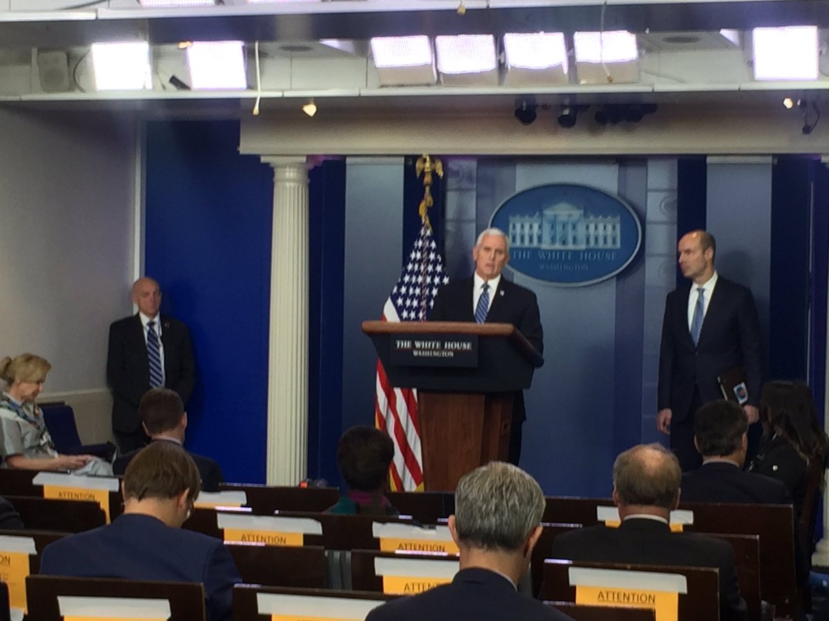 VP Pence: We continue to see evidence that we are reaching or at the peak - America is succeeding against this virus.
