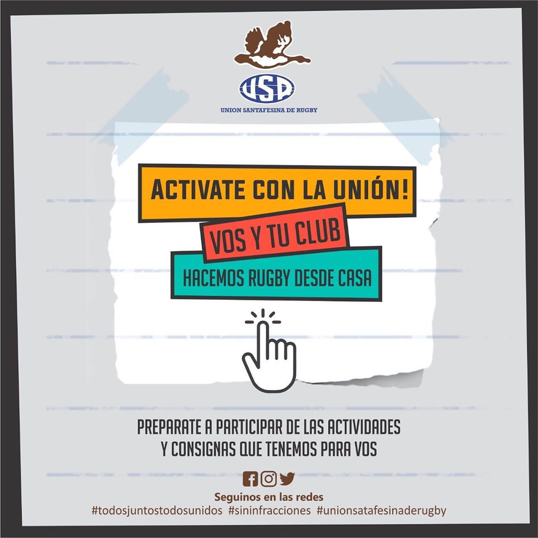 PrensaUSR's tweet photo. “Activate con la Unión”
Una idea de la UAR.
Actividades para: Planteles superiores, juveniles, infantiles, managers, profes y entrenadores.
SORTEOS Y PREMIOS!!!

@unionargentina @PrensaUSR 

#quedateencasa #sininfraciones #todosjuntosunidos #particpa https://t.co/ZJR3BaHtff