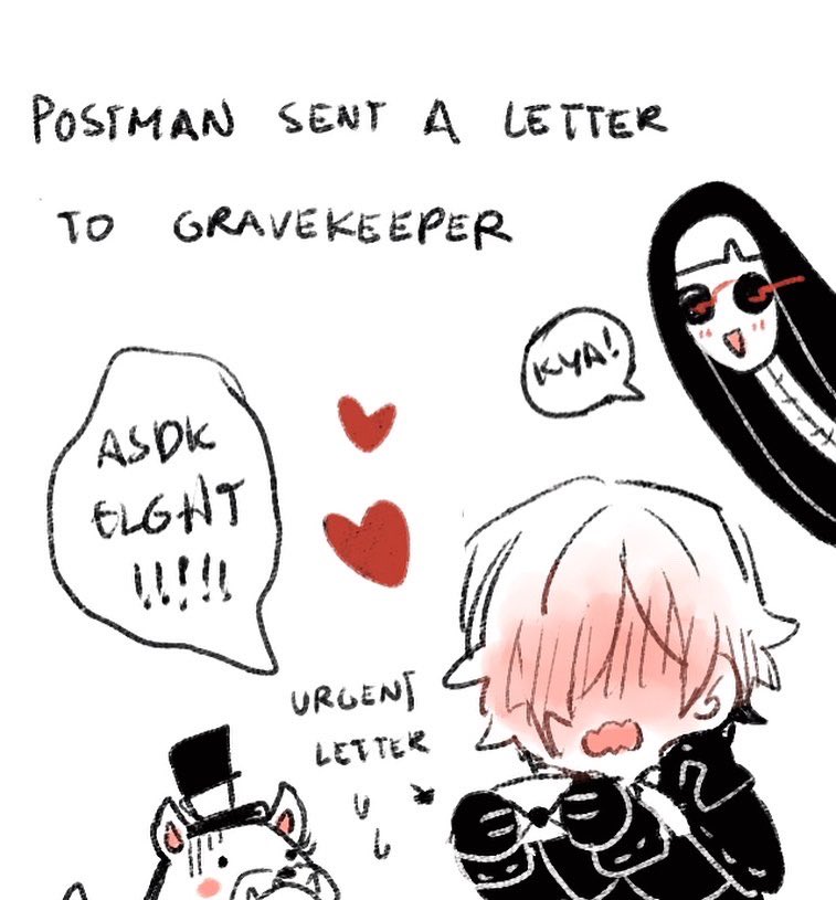 When u get a letter from bae and forget the hunter has detention. #identityv 