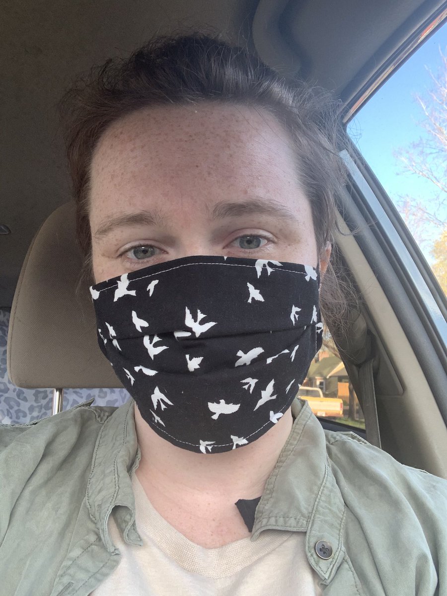 Have to shout out <a href="/TwoMoreSeconds/">Erin</a> for this gorgeous mask !!!! V high quality and comfortable and it helps distract from the permanent bags under my eyes : ‘ ) DM her, the masks are affordable and gorgeous and ship fast 10/10 do recommend