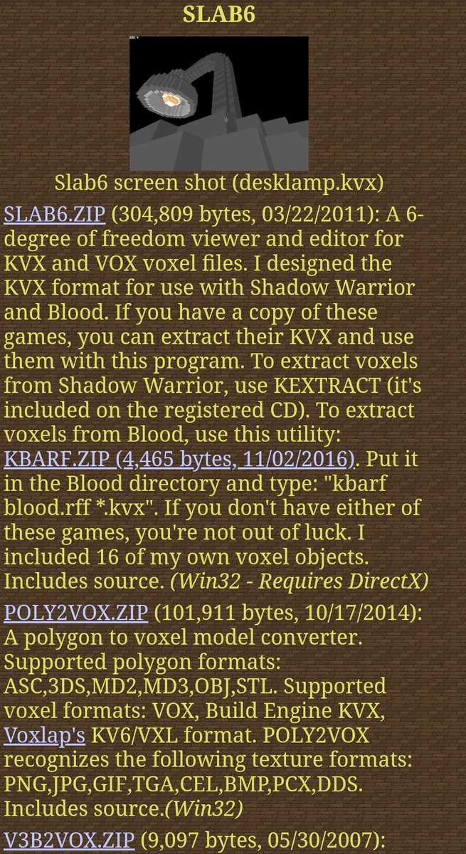 duke_unreal's tweet photo. The best and exotic retro kind of 3D. By Ken Silverman - the all #BuildEngine!!
#Slab6 #Poly2Vox.
#3DRealms.
https://t.co/qXFLqS4JoG https://t.co/vOARrFZIh5