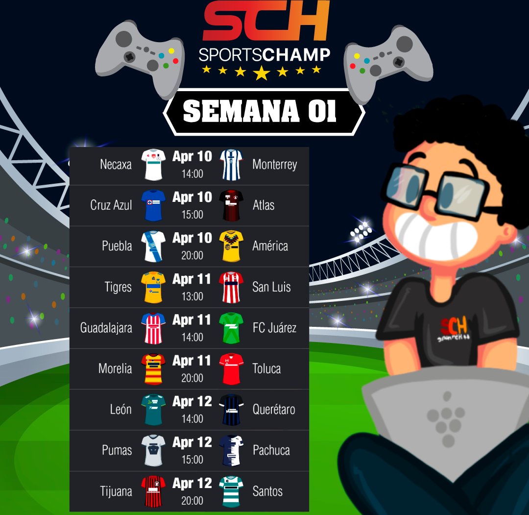 SportsChampMX's tweet photo. No se te olvide meter tus pronósticos.
-
-
-

#LigaMX #LigaBBVABancomer
#SportsChamp #Quiniela #Pronosticos #PronosticosDeportivos #Picks https://t.co/khV33NWcmu