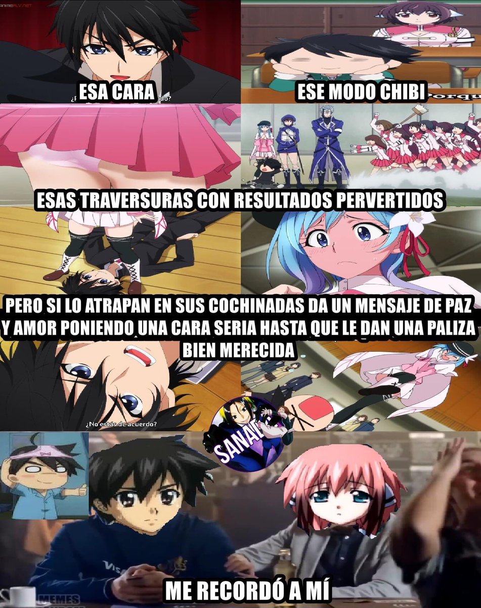 memes de animes pervertidos