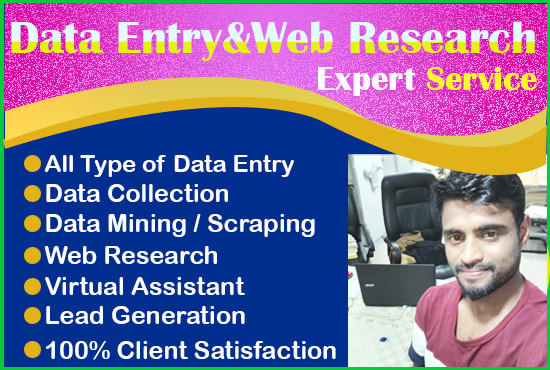I will do first class data entry, web research, data mining, data scrape
fiverr.com/nurulamin19933…